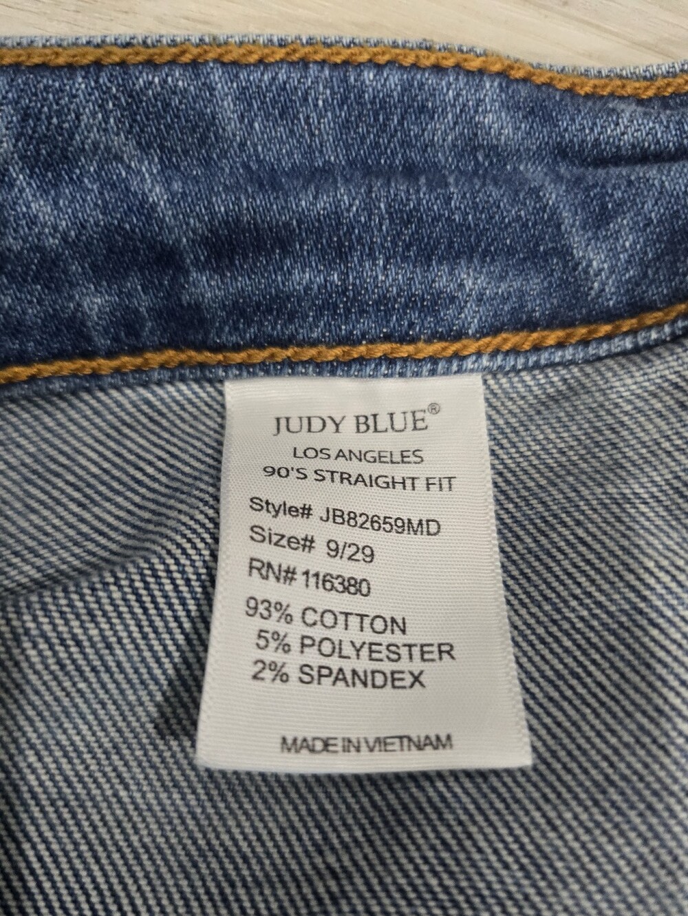 Judy Blue High Waist 90's Cargo Straight Denim Jeans Size 9/29 NWOT - Picture 4 of 6